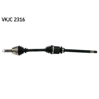 Arbre de transmission SKF VKJC 2316 pour FIAT DOBLO 1.3 D Multijet - 75cv