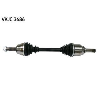 Arbre de transmission SKF VKJC 3686 pour FIAT DOBLO 1.3 D Multijet - 75cv