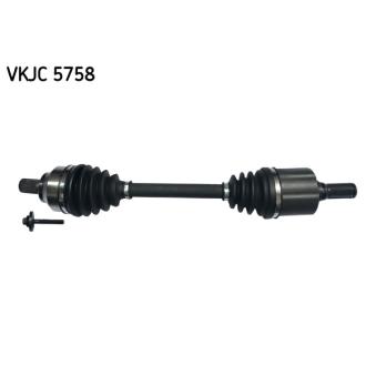 Arbre de transmission SKF VKJC 5758 pour FORD FOCUS 1.6 TDCi - 109cv