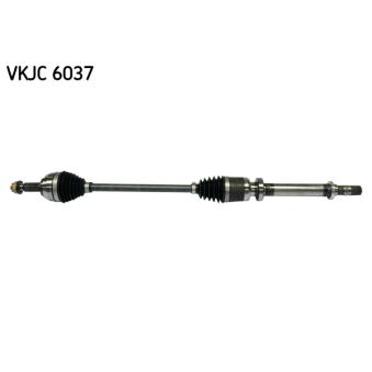 Arbre de transmission SKF VKJC 6037 pour RENAULT MODUS 1.4 - 98cv
