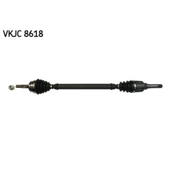 Arbre de transmission SKF VKJC 8618 pour DS DS 3 1.2 THP 110 / PureTech 110 - 110cv
