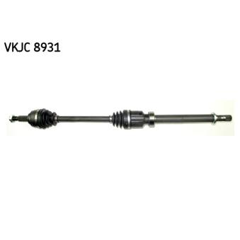 Arbre de transmission SKF VKJC 8931 pour RENAULT CAPTUR 0.9 TCe 90 - 90cv