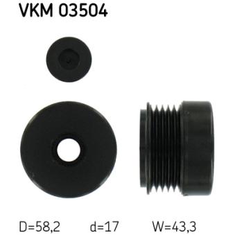 Poulie roue libre, alternateur SKF OEM 93170214
