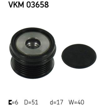 Poulie roue libre, alternateur SKF [VKM 03658]