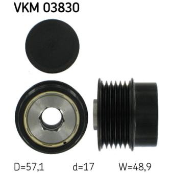 Poulie roue libre, alternateur SKF [VKM 03830]