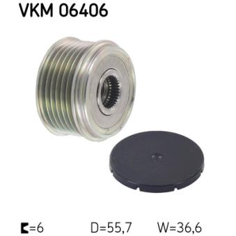 Poulie roue libre, alternateur SKF VKM 06406