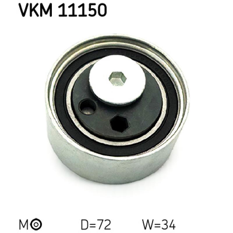 Poulie-tendeur, courroie crantée SKF VKM 11150 - Visuel 2