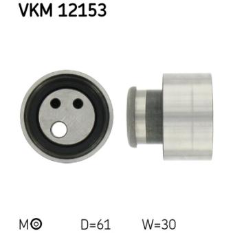 Poulie-tendeur, courroie crantée SKF VKM 12153 pour VOLKSWAGEN CADDY 1.9 D - 65cv
