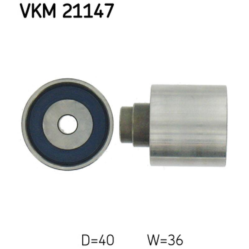 Poulie renvoi/transmission, courroie de distribution SKF VKM 21147 - Visuel 1