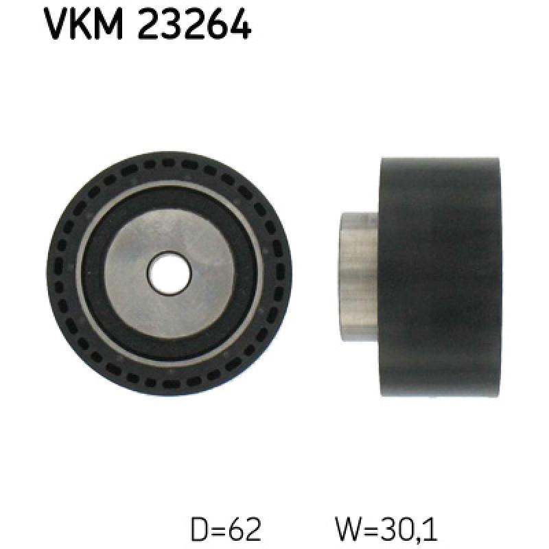 Poulie renvoi/transmission, courroie de distribution SKF VKM 23264 - Visuel 1