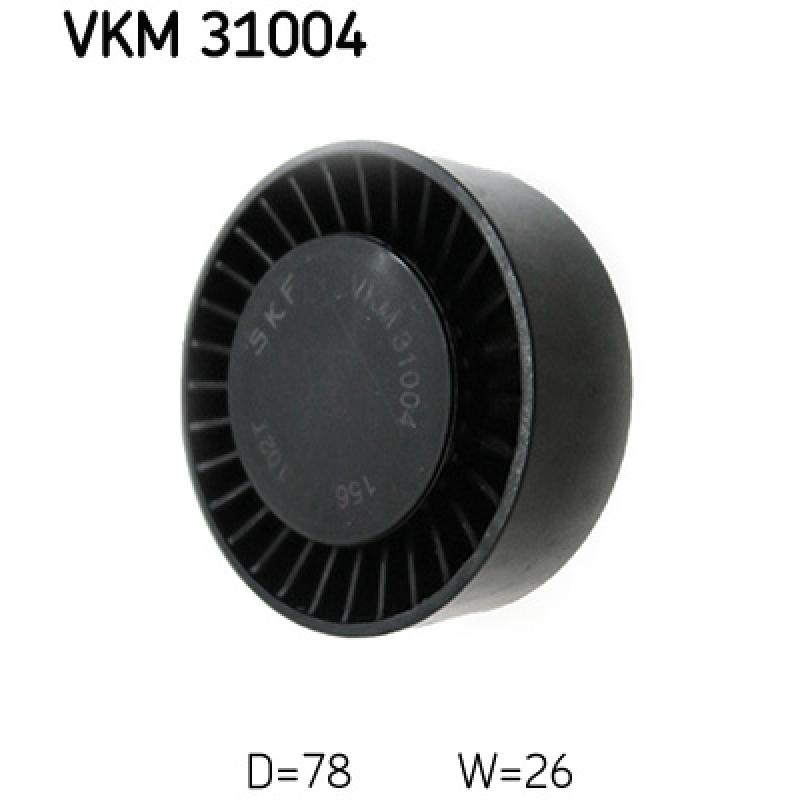 Poulie-tendeur, courroie trapézoïdale à nervures SKF VKM 31004 - Visuel 1