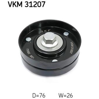 Poulie renvoi/transmission, courroie trapézoïdale à nervures SKF VKM 31207 pour CHEVROLET CAMARO 1.4 16V - 75cv