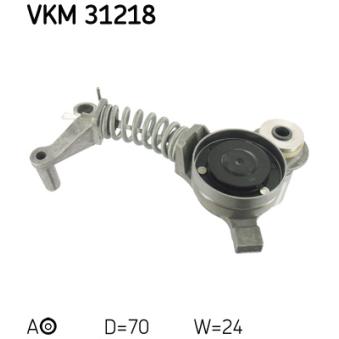 Poulie-tendeur, courroie trapézoïdale à nervures SKF VKM 31218 pour INFINITI Q30 3.0 quattro - 218cv