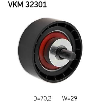 Poulie renvoi/transmission, courroie trapézoïdale à nervures SKF VKM 32301 pour IVECO DAILY 29 L 10 V - 95cv