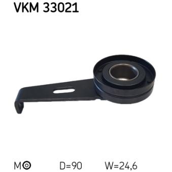 Poulie-tendeur, courroie trapézoïdale à nervures SKF OEM 9633802580