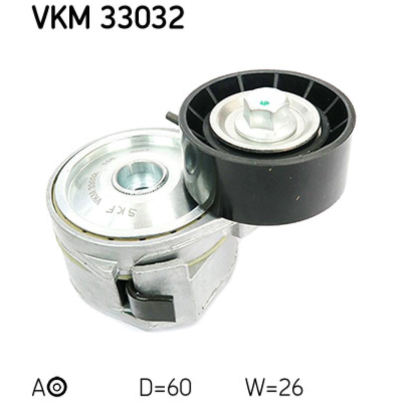 Poulie-tendeur, courroie trapézoïdale à nervures SKF VKM 33032 - Visuel 1