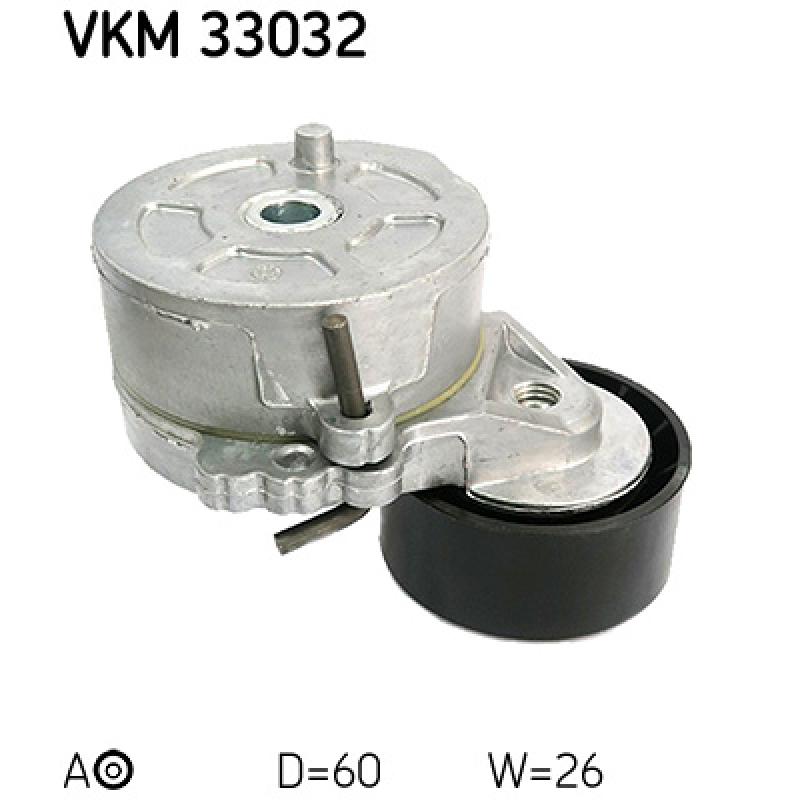 Poulie-tendeur, courroie trapézoïdale à nervures SKF VKM 33032 - Visuel 2