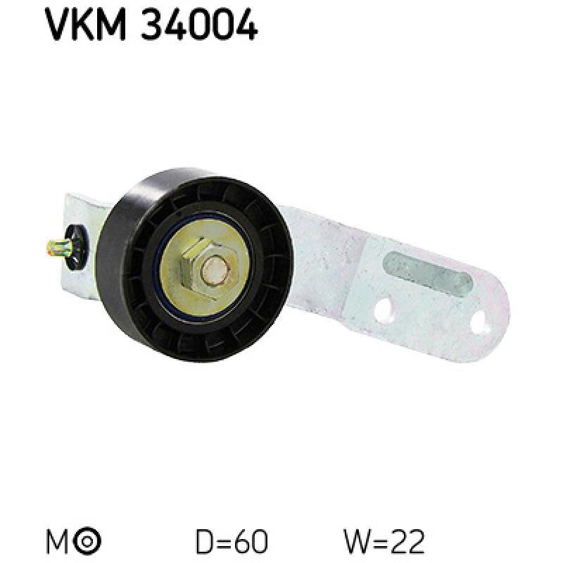 Poulie-tendeur, courroie trapézoïdale à nervures SKF VKM 34004 - Visuel 1