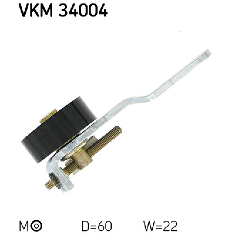 Poulie-tendeur, courroie trapézoïdale à nervures SKF VKM 34004 - Visuel 2