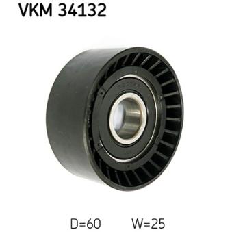 Poulie renvoi/transmission, courroie trapézoïdale à nervures SKF OEM 5132507