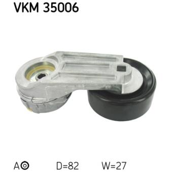 Poulie-tendeur, courroie trapézoïdale à nervures SKF VKM 35006 pour OPEL ANTARA 2.4 - 167cv