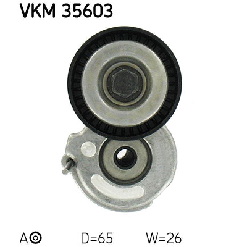 Poulie-tendeur, courroie trapézoïdale à nervures SKF VKM 35603 - Visuel 1