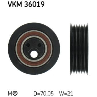 Poulie-tendeur, courroie trapézoïdale à nervures SKF [VKM 36019]
