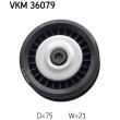 SKF VKM 36079 - Poulie renvoi/transmission, courroie trapézoïdale à nervures