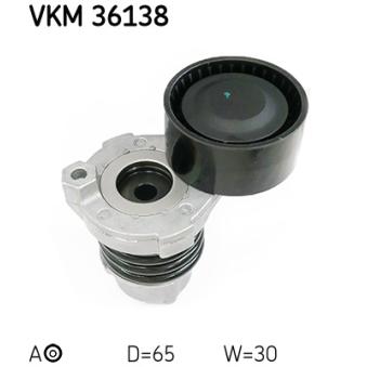 Poulie-tendeur, courroie trapézoïdale à nervures SKF [VKM 36138]