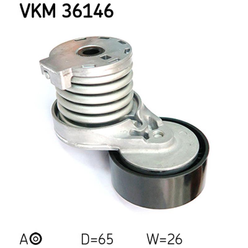 Poulie-tendeur, courroie trapézoïdale à nervures SKF VKM 36146 - Visuel 1