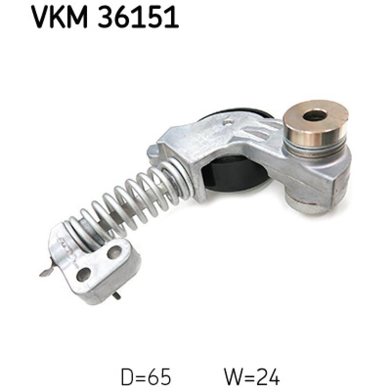 Poulie de tension, courroie trapézoïdale à nervures SKF VKM 36151 - Visuel 1