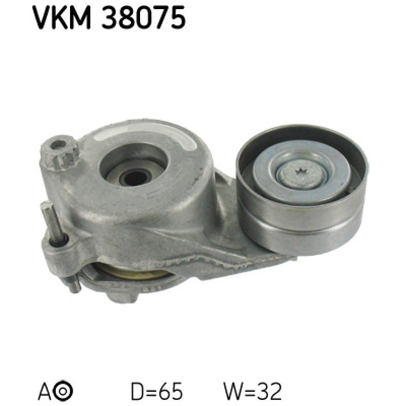 Poulie-tendeur, courroie trapézoïdale à nervures SKF VKM 38075 - Visuel 1