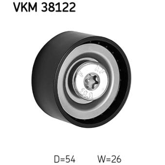 Poulie renvoi/transmission, courroie trapézoïdale à nervures SKF VKM 38122 pour CITROEN JUMPER 414 CDI - 143cv
