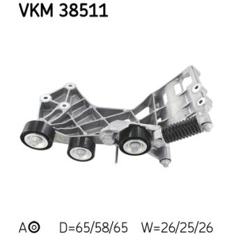 Poulie-tendeur, courroie trapézoïdale à nervures SKF [VKM 38511]