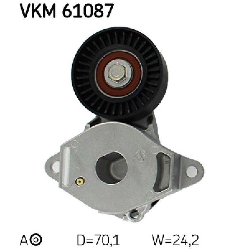 Poulie-tendeur, courroie trapézoïdale à nervures SKF VKM 61087 - Visuel 1