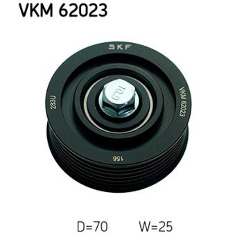 Poulie renvoi/transmission, courroie trapézoïdale à nervures SKF VKM 62023 pour CHEVROLET SILVERADO 2500 1.6 - 110cv