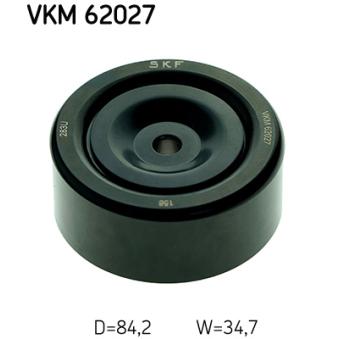 Poulie-tendeur, courroie trapézoïdale à nervures SKF VKM 62027 pour NISSAN NAVARA 2.5 dCi 4WD - 144cv