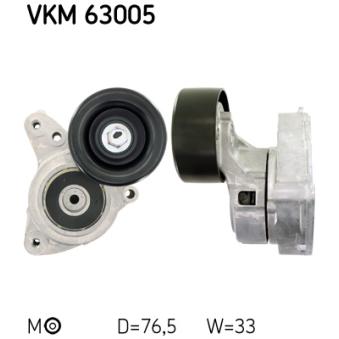 Poulie-tendeur, courroie trapézoïdale à nervures SKF OEM 31170PND013