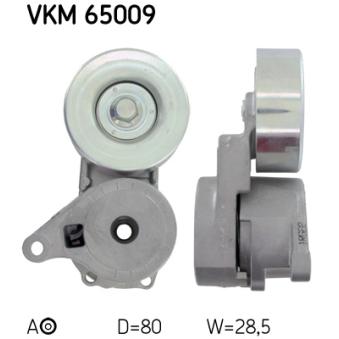 Poulie-tendeur, courroie trapézoïdale à nervures SKF VKM 65009 pour LANCIA DEDRA 2.0 - 135cv