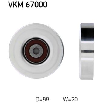 Poulie renvoi/transmission, courroie trapézoïdale à nervures SKF OEM 1660323010