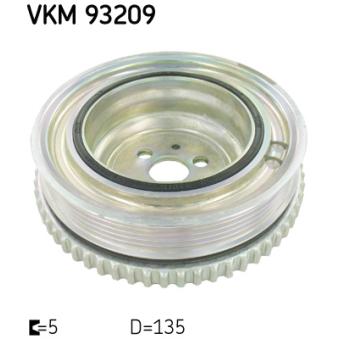 Poulie, vilebrequin SKF VKM 93209 pour TOYOTA PROACE 1.4 TB - 163cv