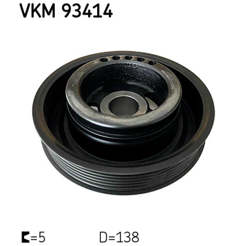 Poulie, vilebrequin SKF VKM 93414 - Visuel 1