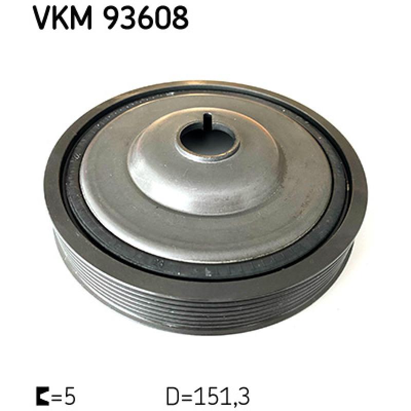 Poulie, vilebrequin SKF VKM 93608 - Visuel 1