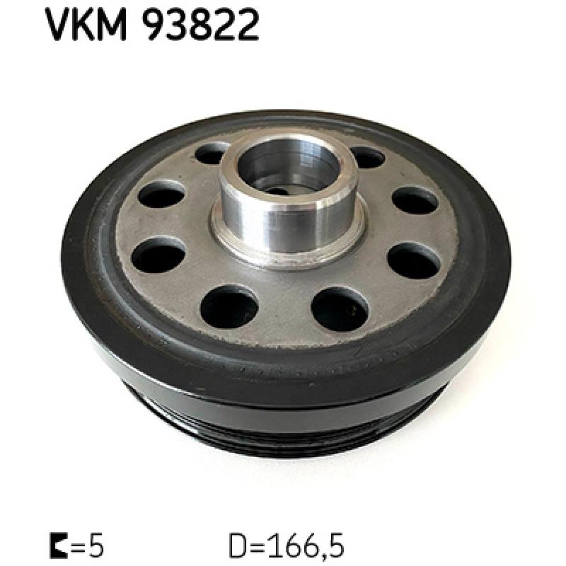 Poulie, vilebrequin SKF VKM 93822 - Visuel 1