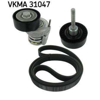 Jeu de courroies trapézoïdales à nervures SKF VKMA 31047 pour VOLKSWAGEN EOS 1.4 TSI - 122cv