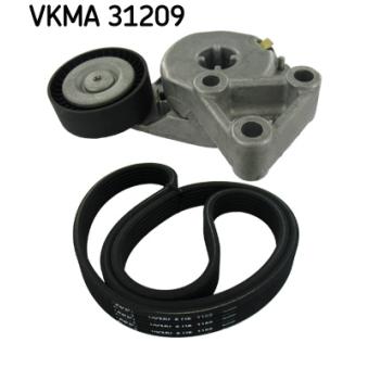 Jeu de courroies trapézoïdales à nervures SKF VKMA 31209 pour SEAT LEON 1.8 20V - 125cv