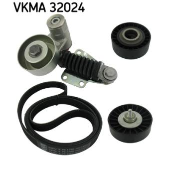 Jeu de courroies trapézoïdales à nervures SKF VKMA 32024 pour ALFA ROMEO 156 2.4 JTD - 150cv
