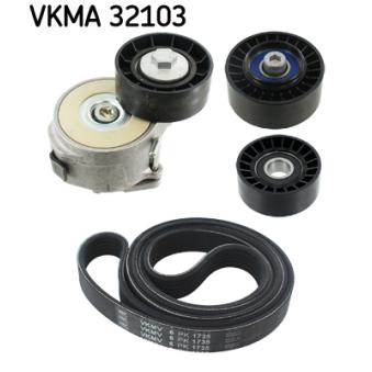 Jeu de courroies trapézoïdales à nervures SKF VKMA 32103 pour ALFA ROMEO 159 1.9 JTDM 8V - 120cv