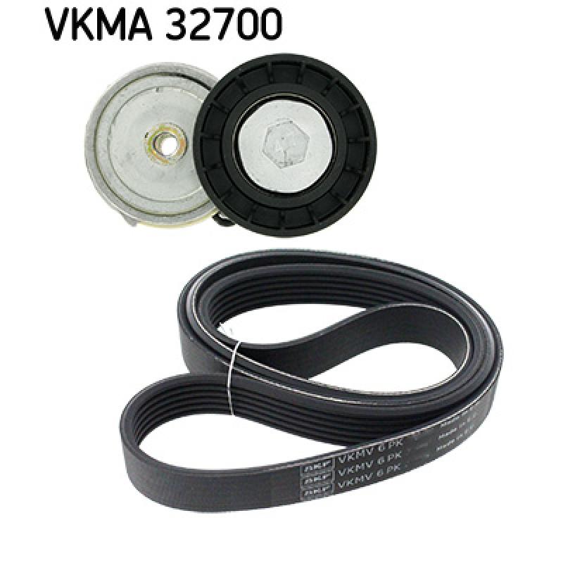 Jeu de courroies trapézoïdales à nervures SKF VKMA 32700 - Visuel 1