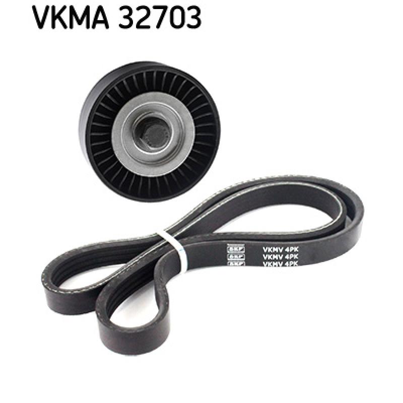 Jeu de courroies trapézoïdales à nervures SKF VKMA 32703 - Visuel 1